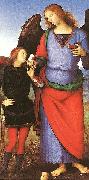 Pietro Perugino Tobias with the Angel Raphael France oil painting artist